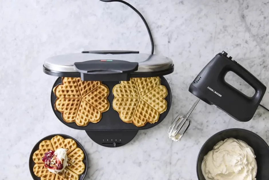 Cook & Baker Dobbelt Vaffeljern* Vaffeljern